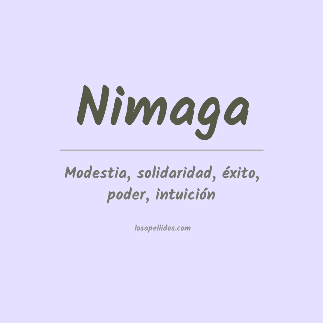 Apellido Nimaga