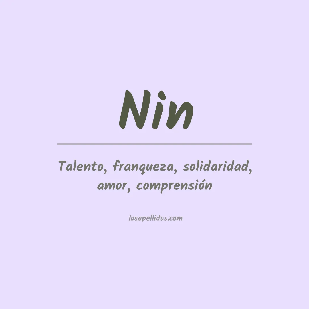Apellido Nin