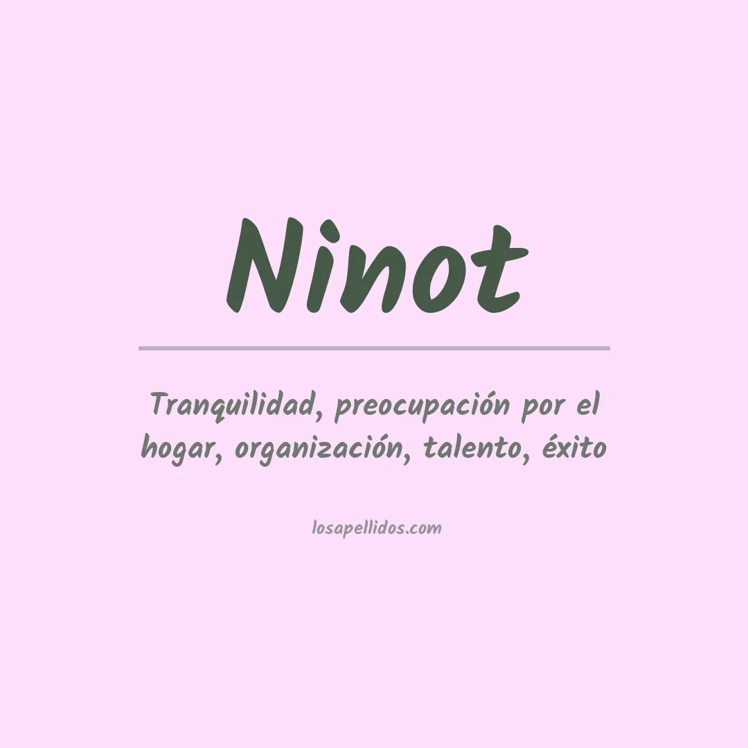 Apellido Ninot
