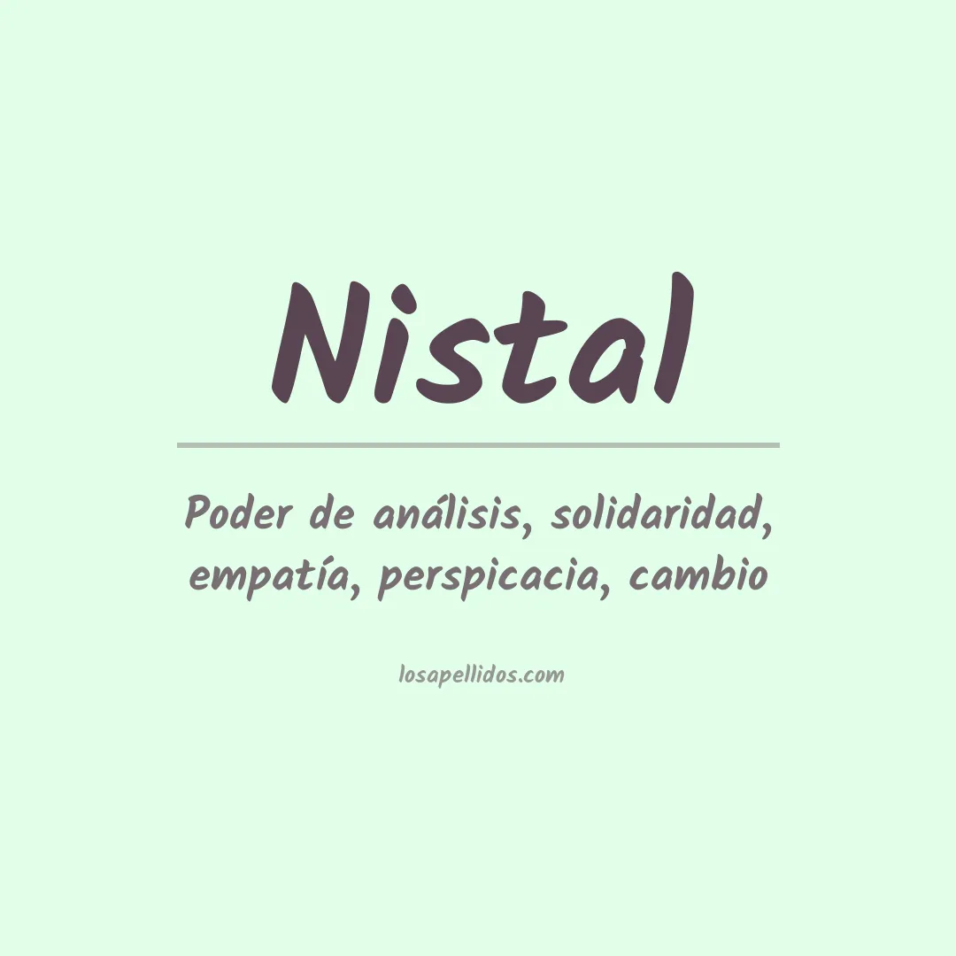 Apellido Nistal