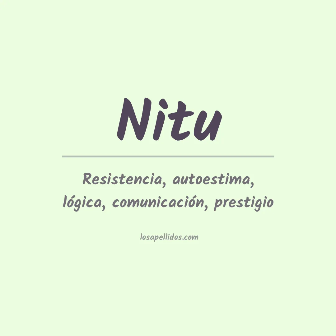 Apellido Nitu