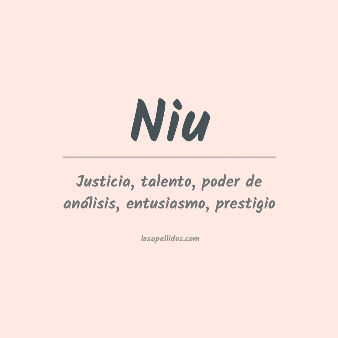 Apellido Niu