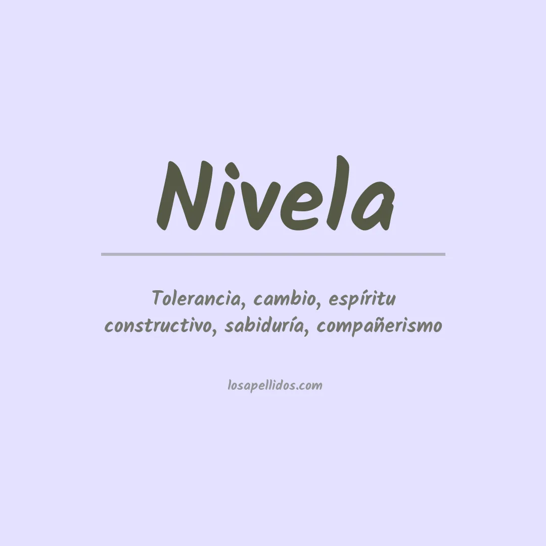 Apellido Nivela