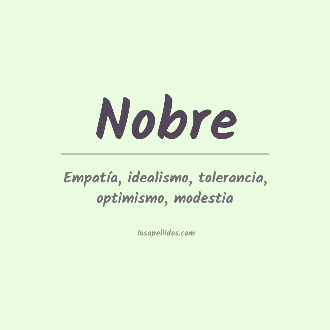 Apellido Nobre