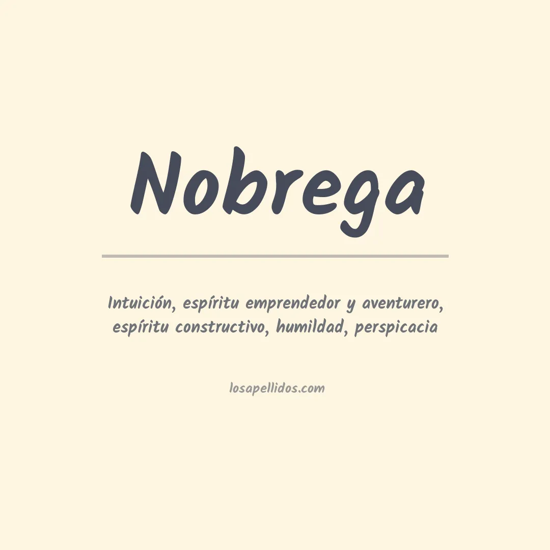 Apellido Nobrega