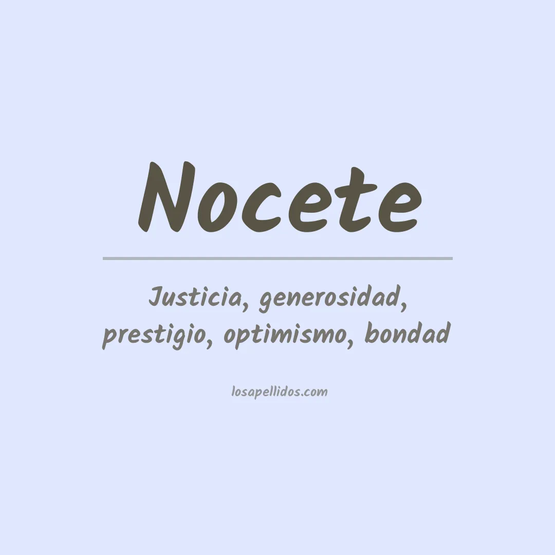 Apellido Nocete