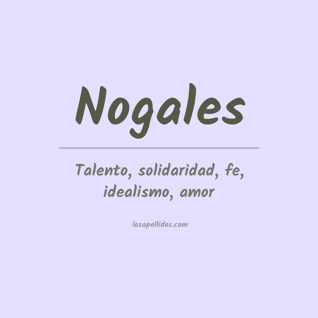 Apellido Nogales