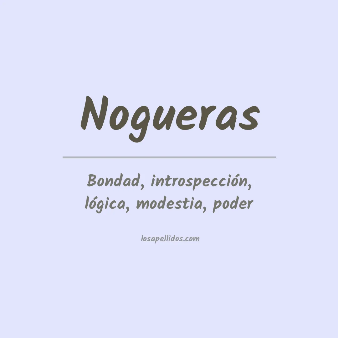 Apellido Nogueras
