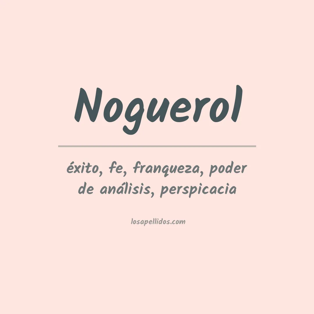 Apellido Noguerol