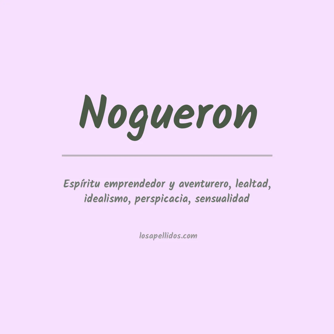 Apellido Nogueron