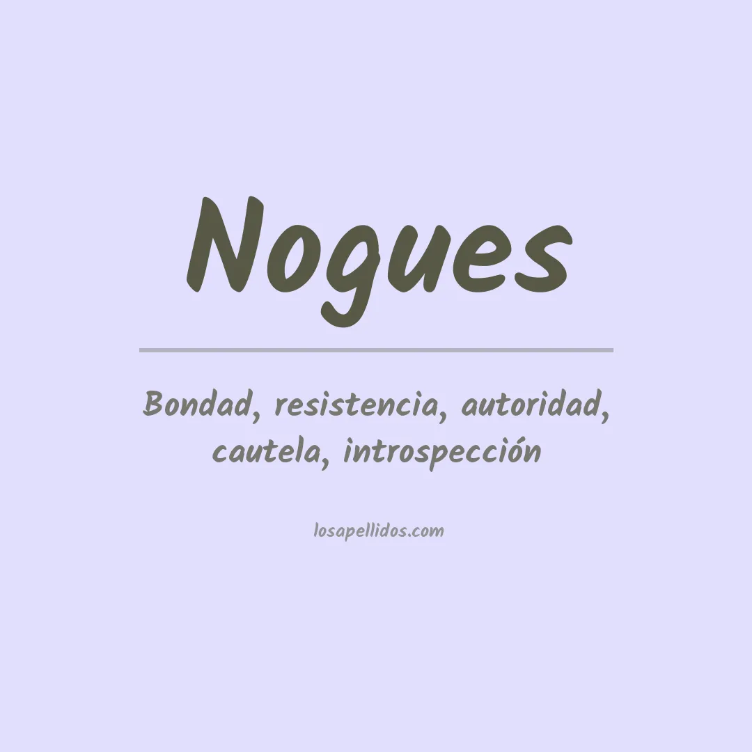 Apellido Nogues
