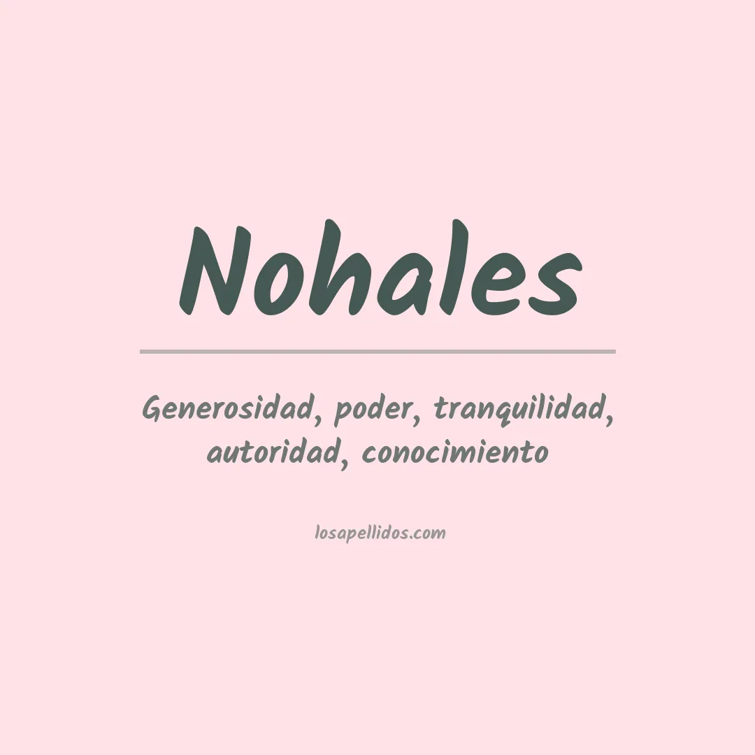 Apellido Nohales