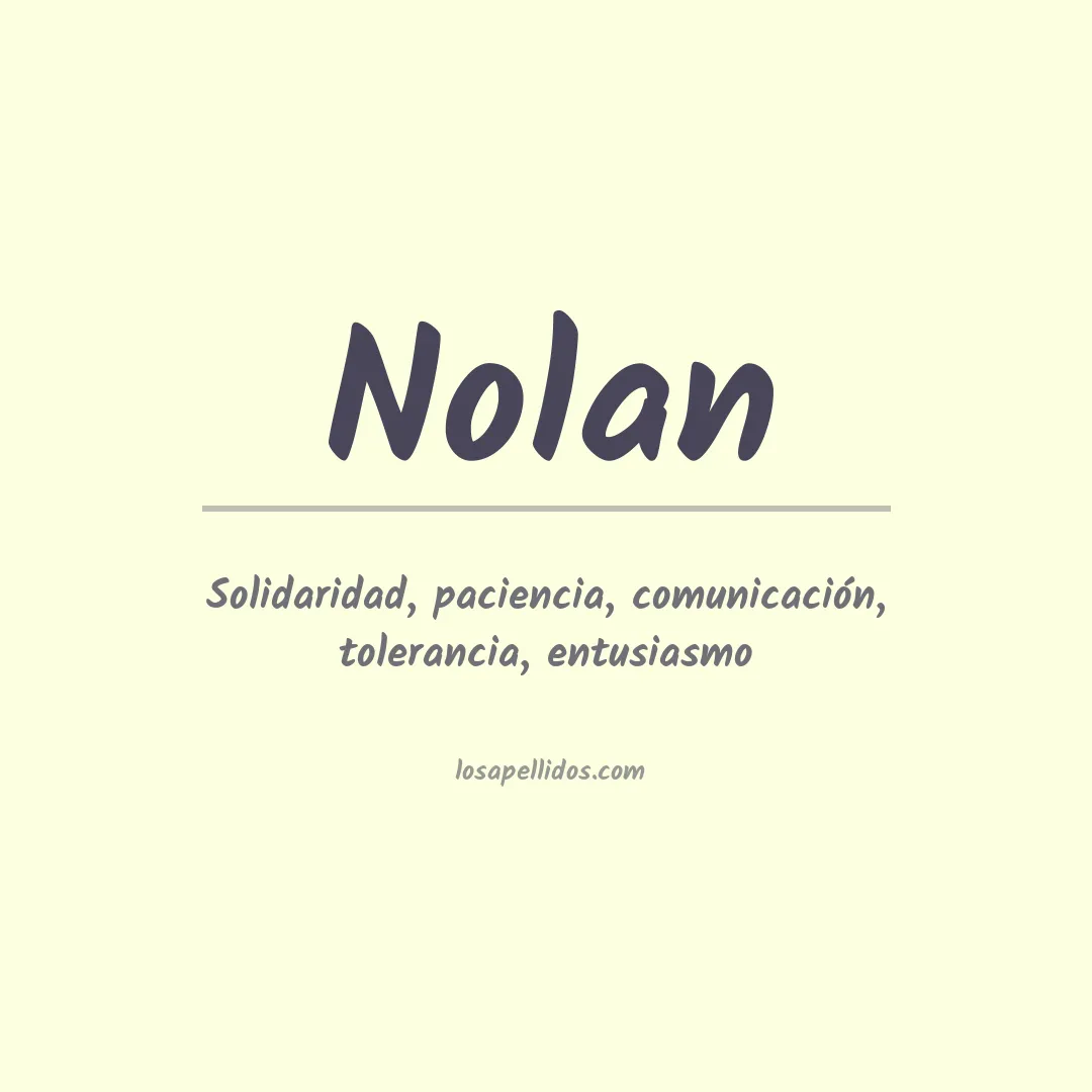 Apellido Nolan