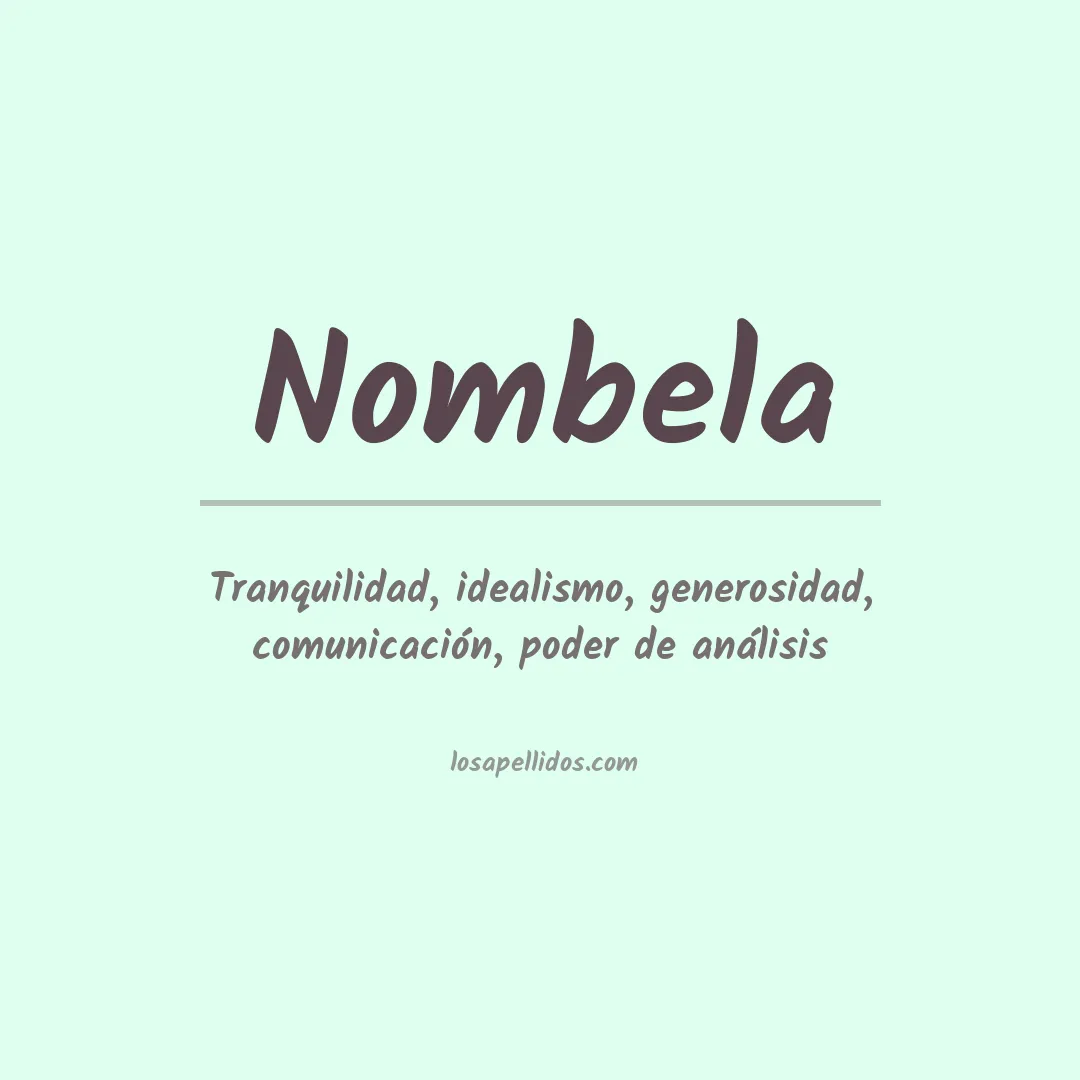 Apellido Nombela