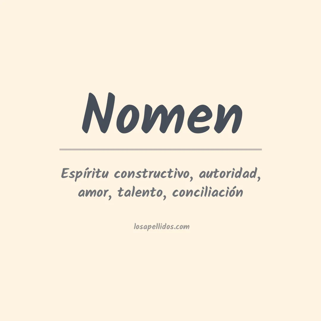Apellido Nomen