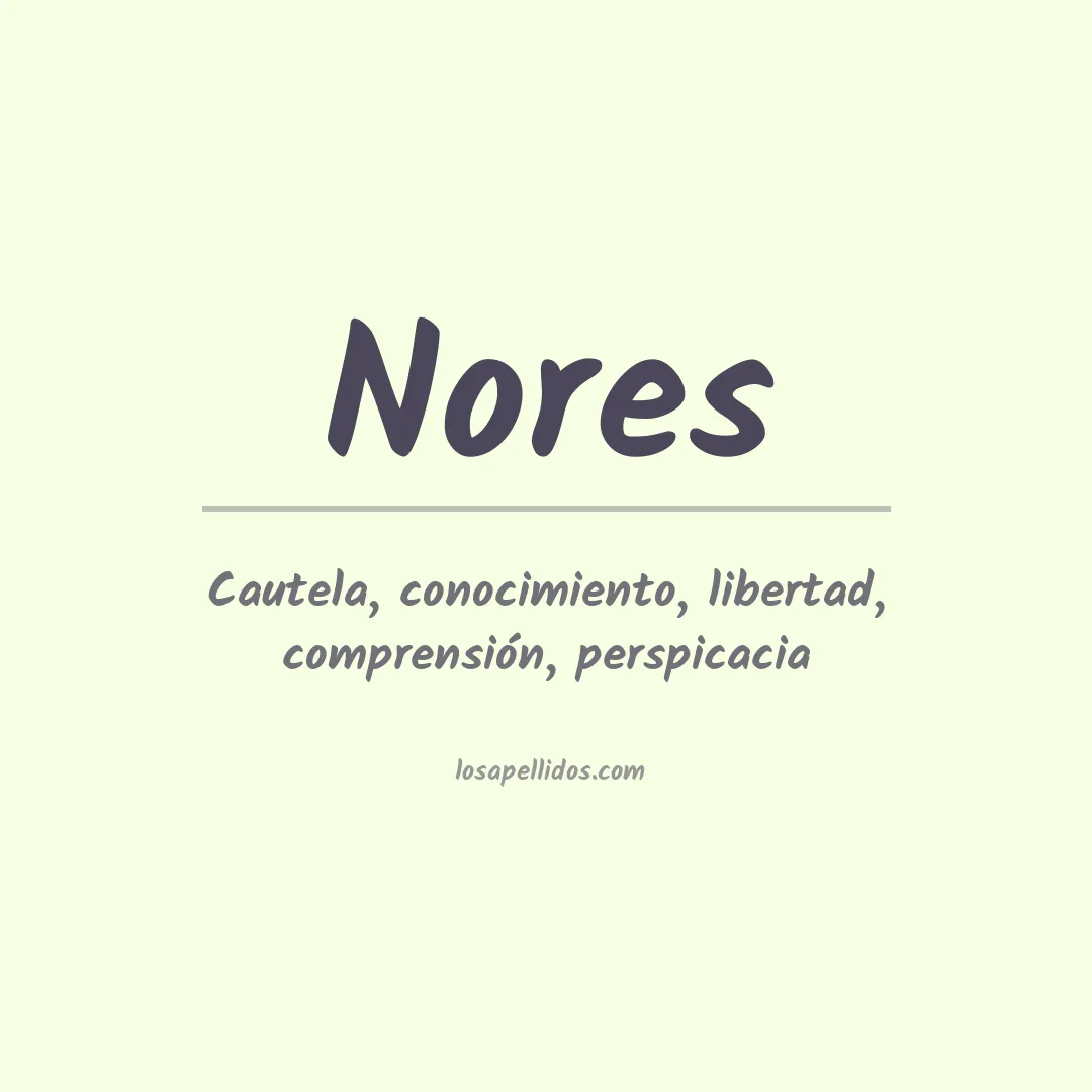 Apellido Nores