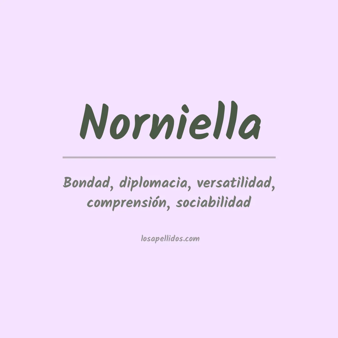 Significado del Apellido Norniella