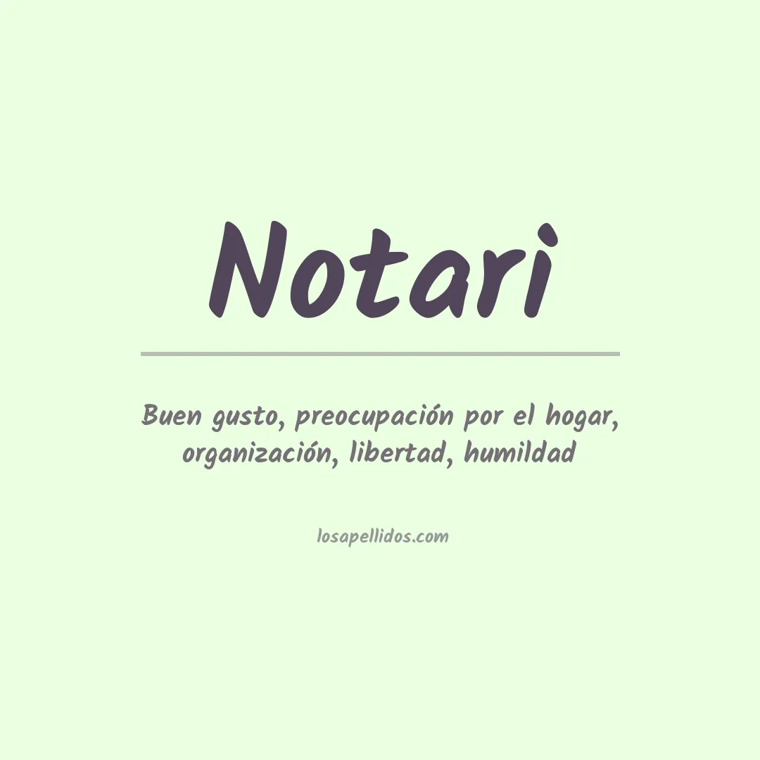 Apellido Notari