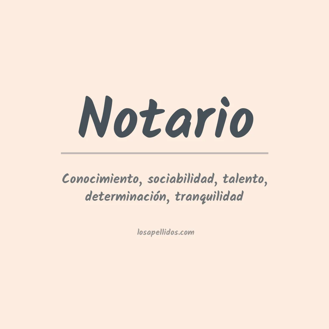 Apellido Notario