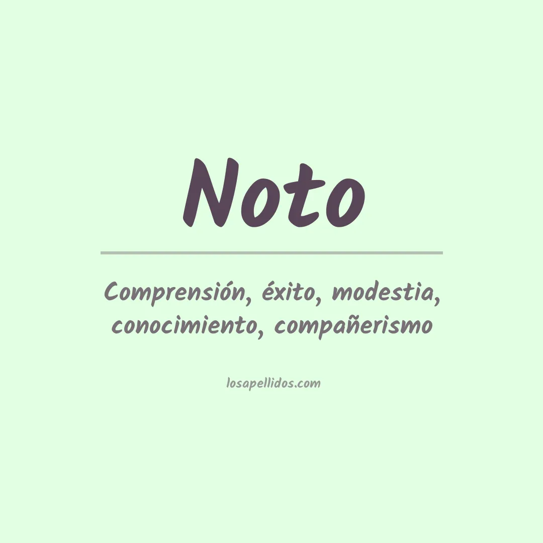 Apellido Noto