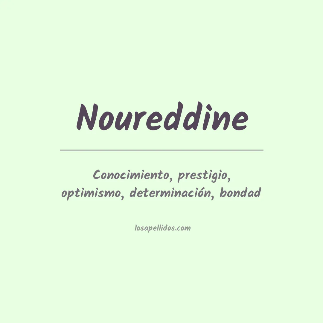 Apellido Noureddine