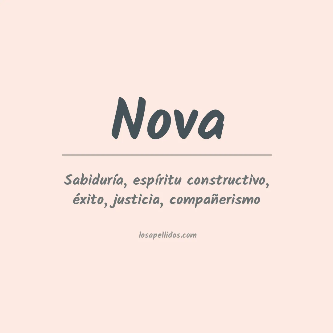 Apellido Nova