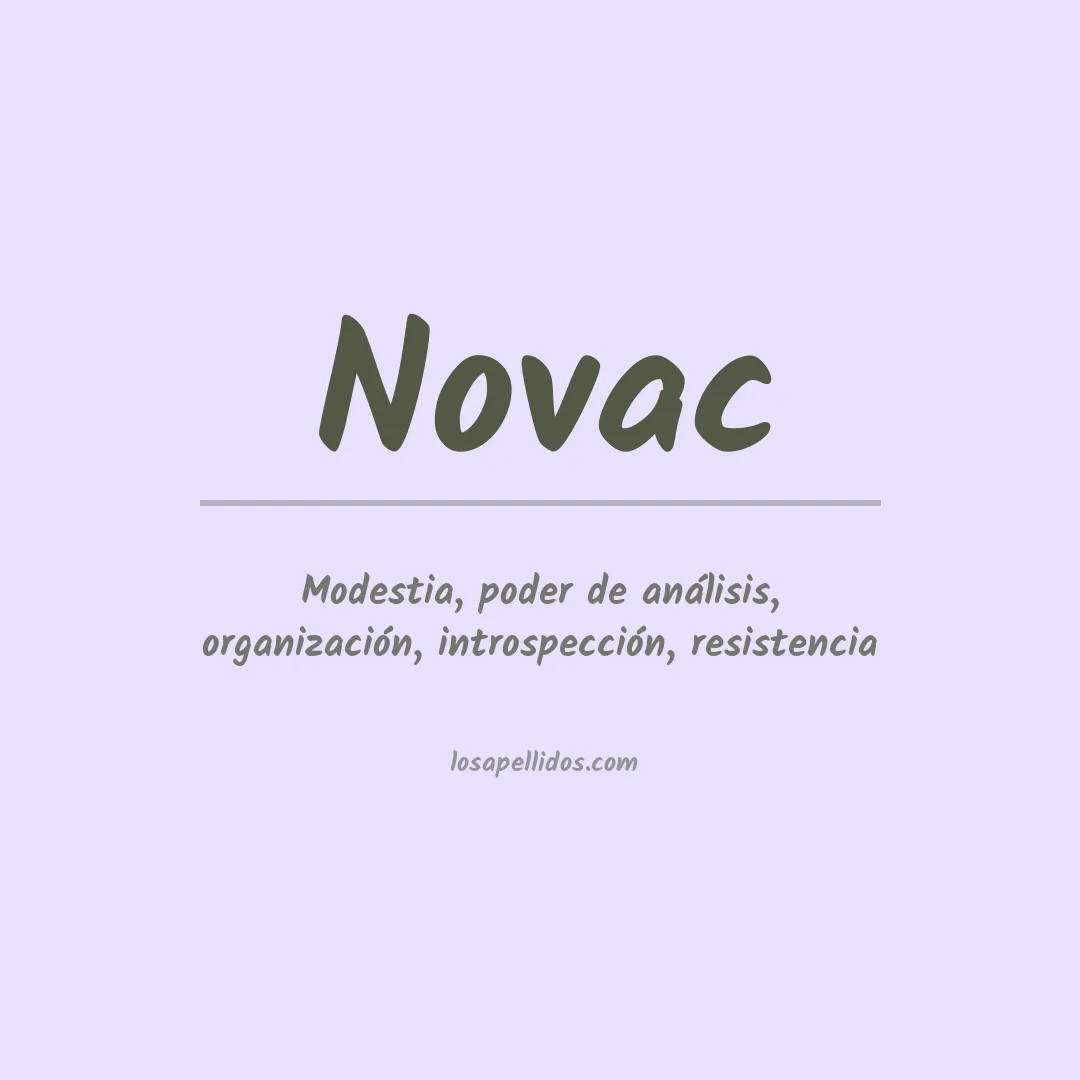 Apellido Novac