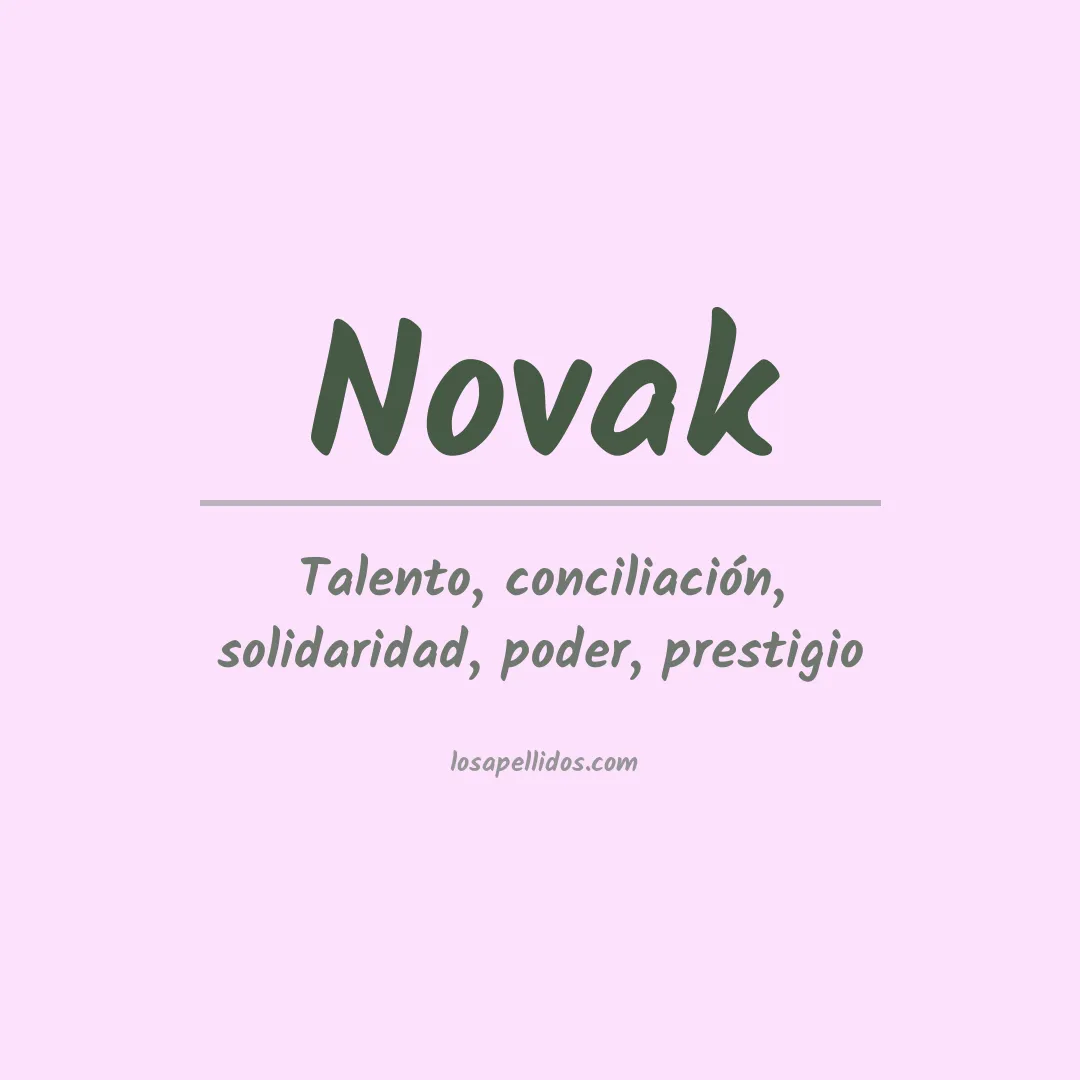 Apellido Novak