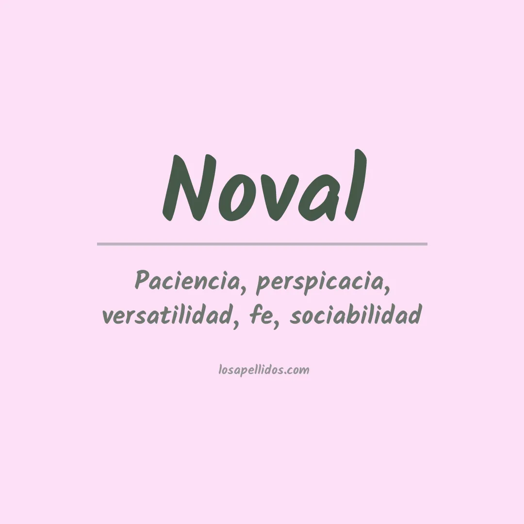Apellido Noval