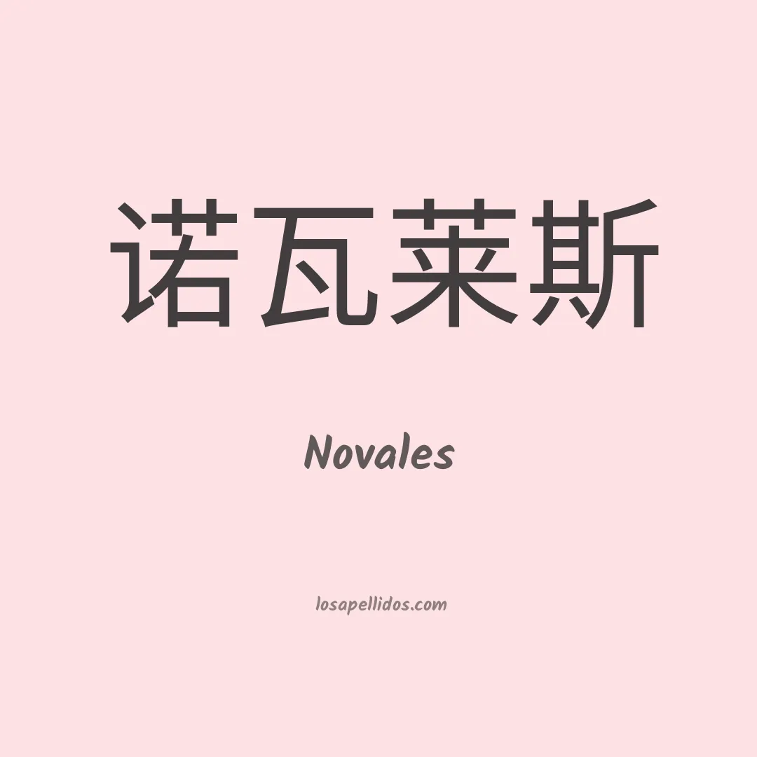 Novales en chino