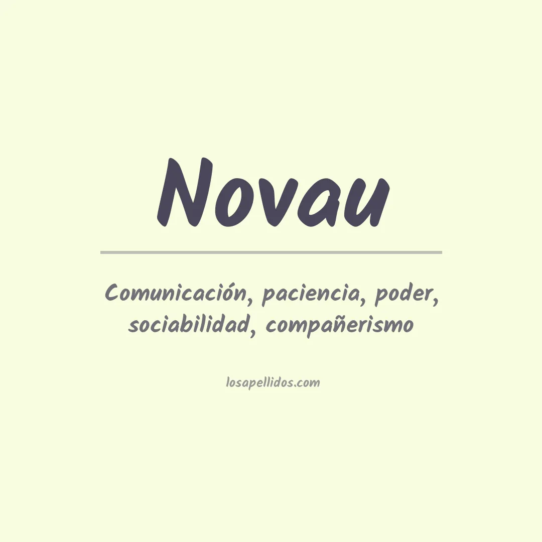 Apellido Novau