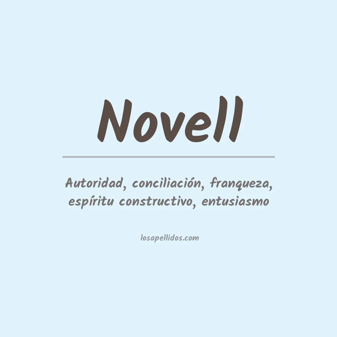 Apellido Novell