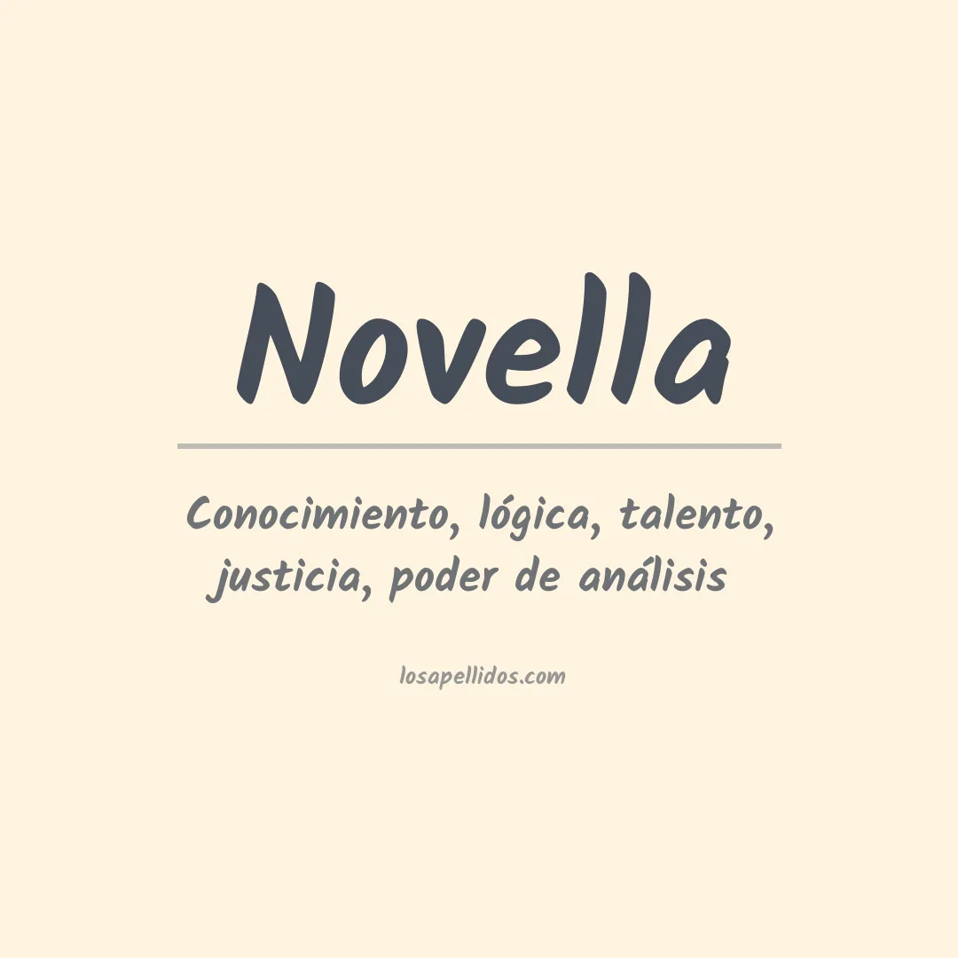 Apellido Novella