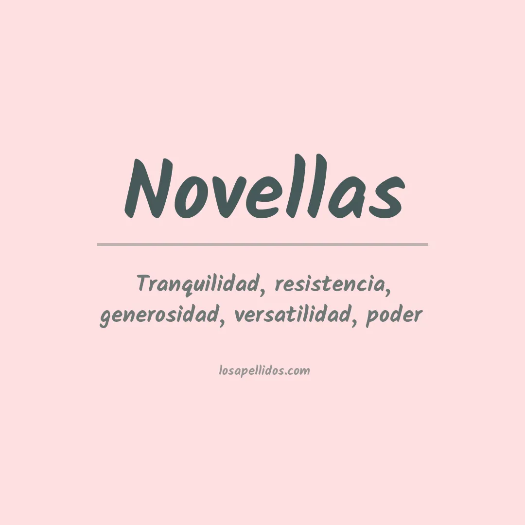 Apellido Novellas