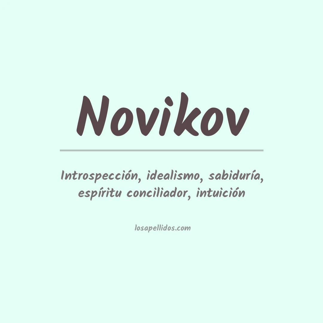 Apellido Novikov