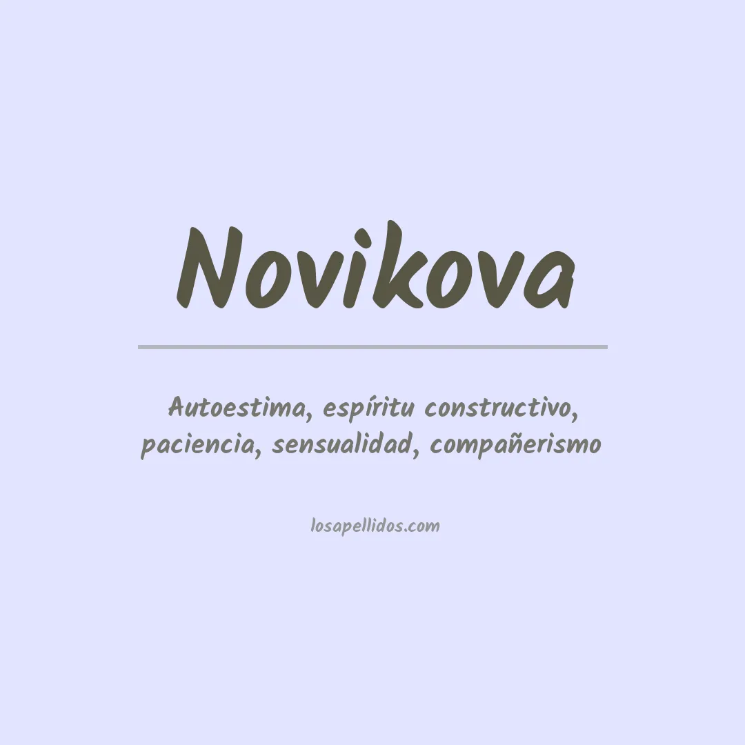 Apellido Novikova