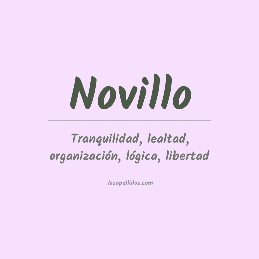 Apellido Novillo