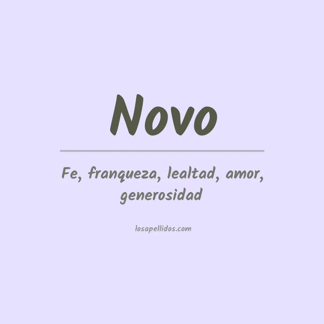 Apellido Novo