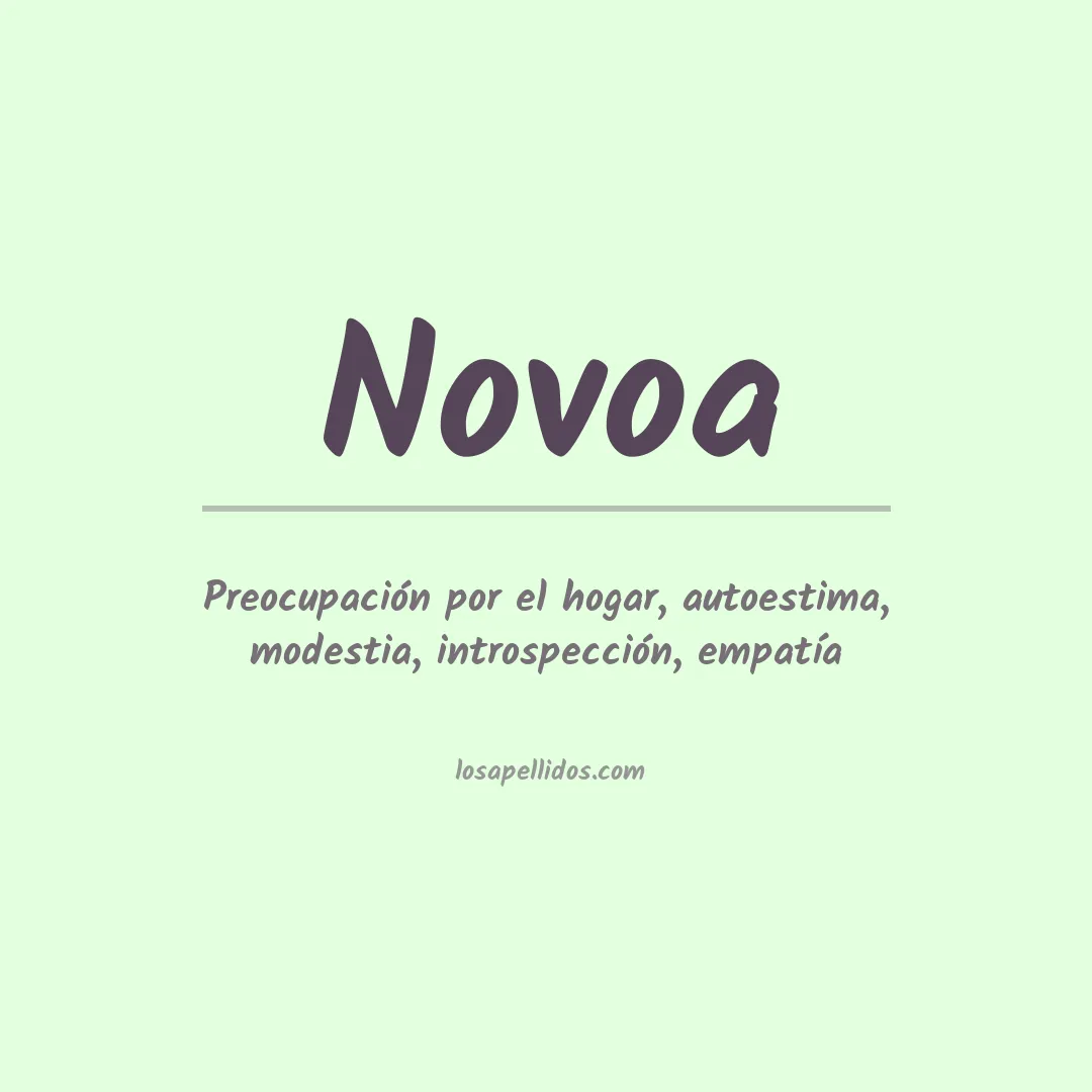 Apellido Novoa