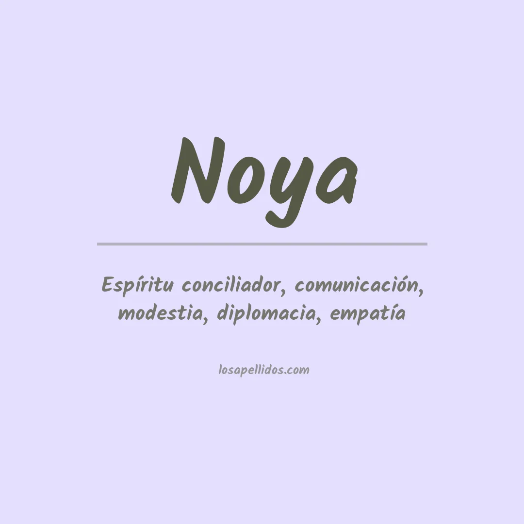 Apellido Noya