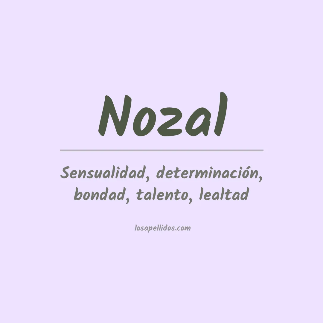 Apellido Nozal