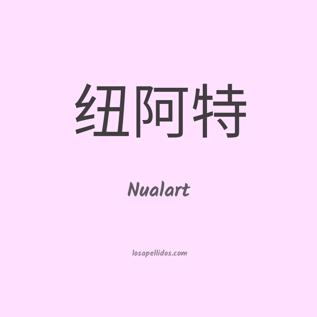 Nualart en chino