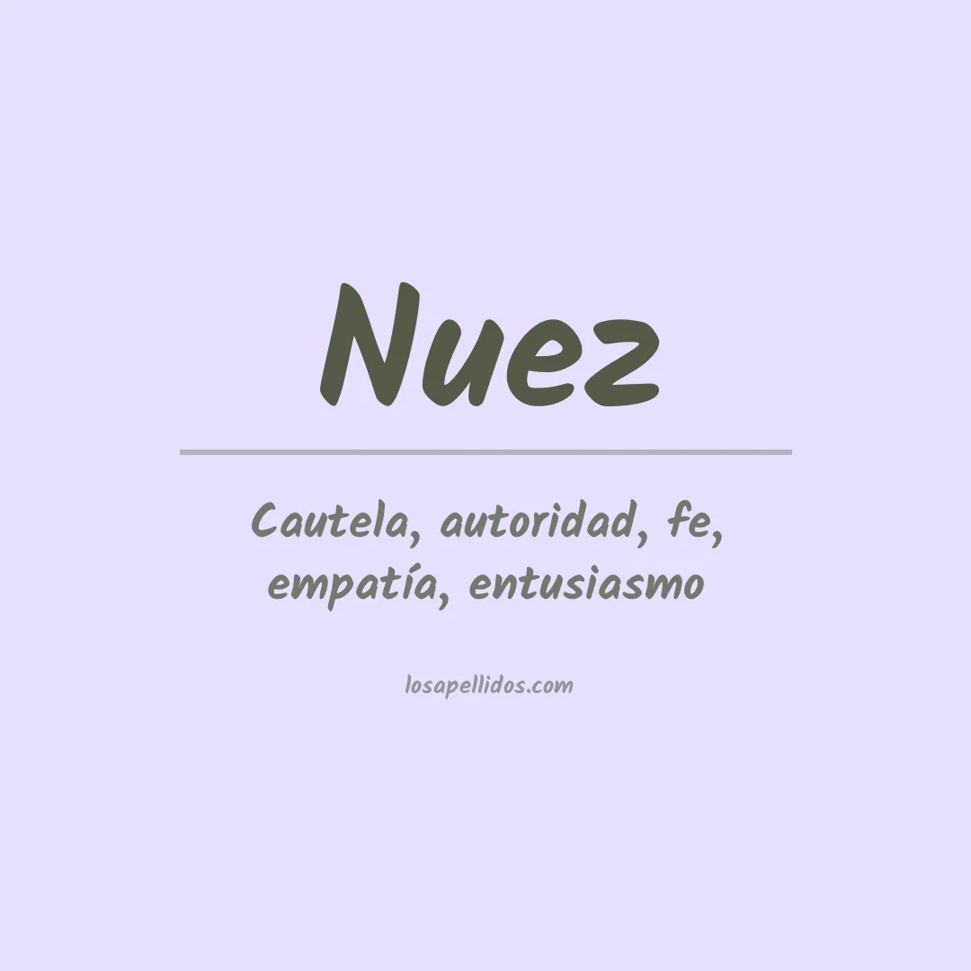 Apellido Nuez