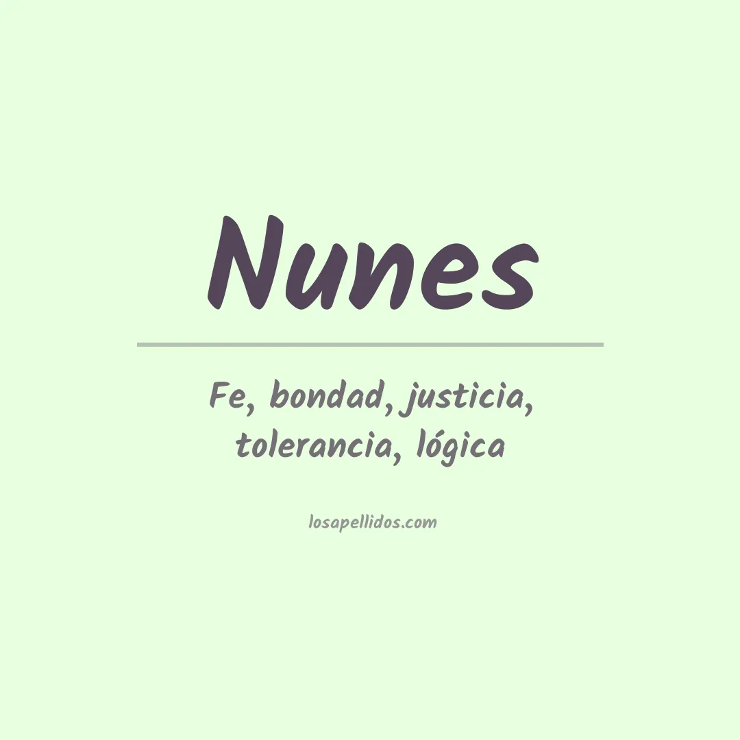 Apellido Nunes