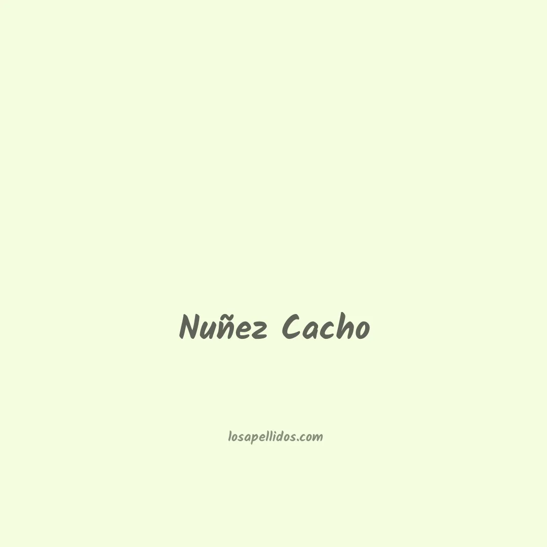 Nuñez cacho en chino