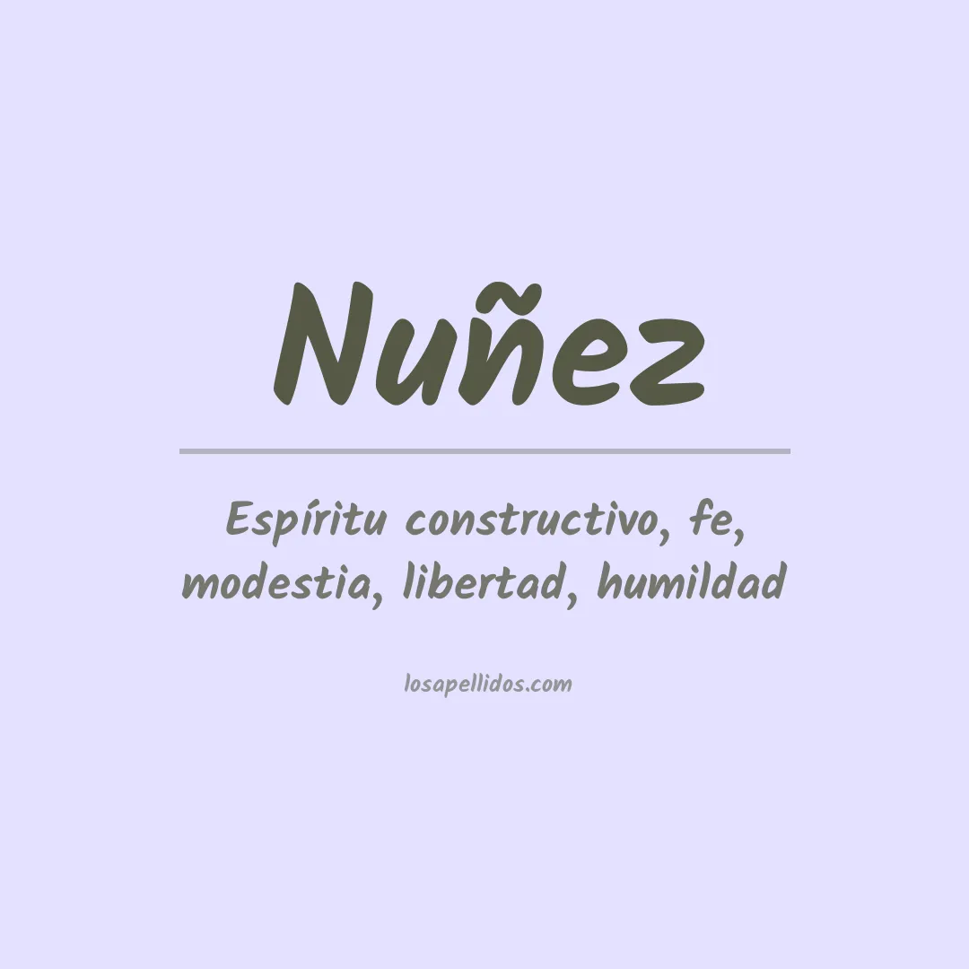 Apellido Nuñez