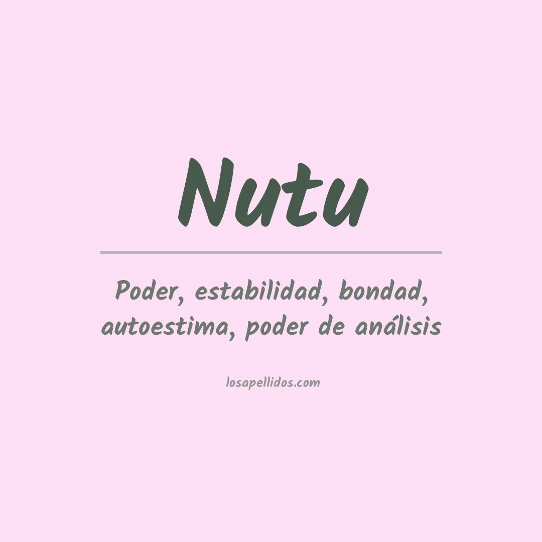 Apellido Nutu