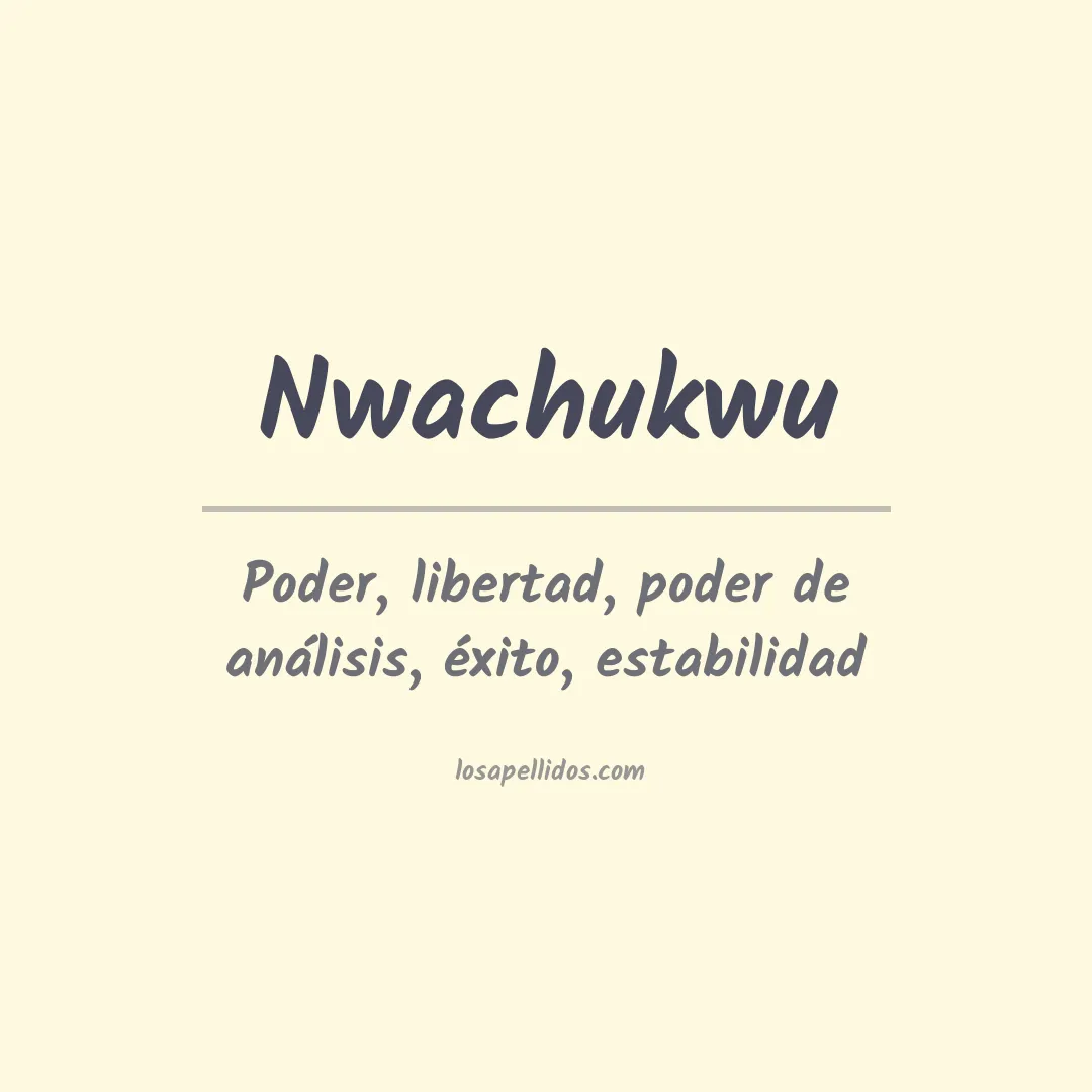 Apellido Nwachukwu