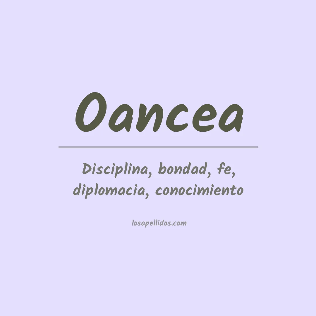 Apellido Oancea