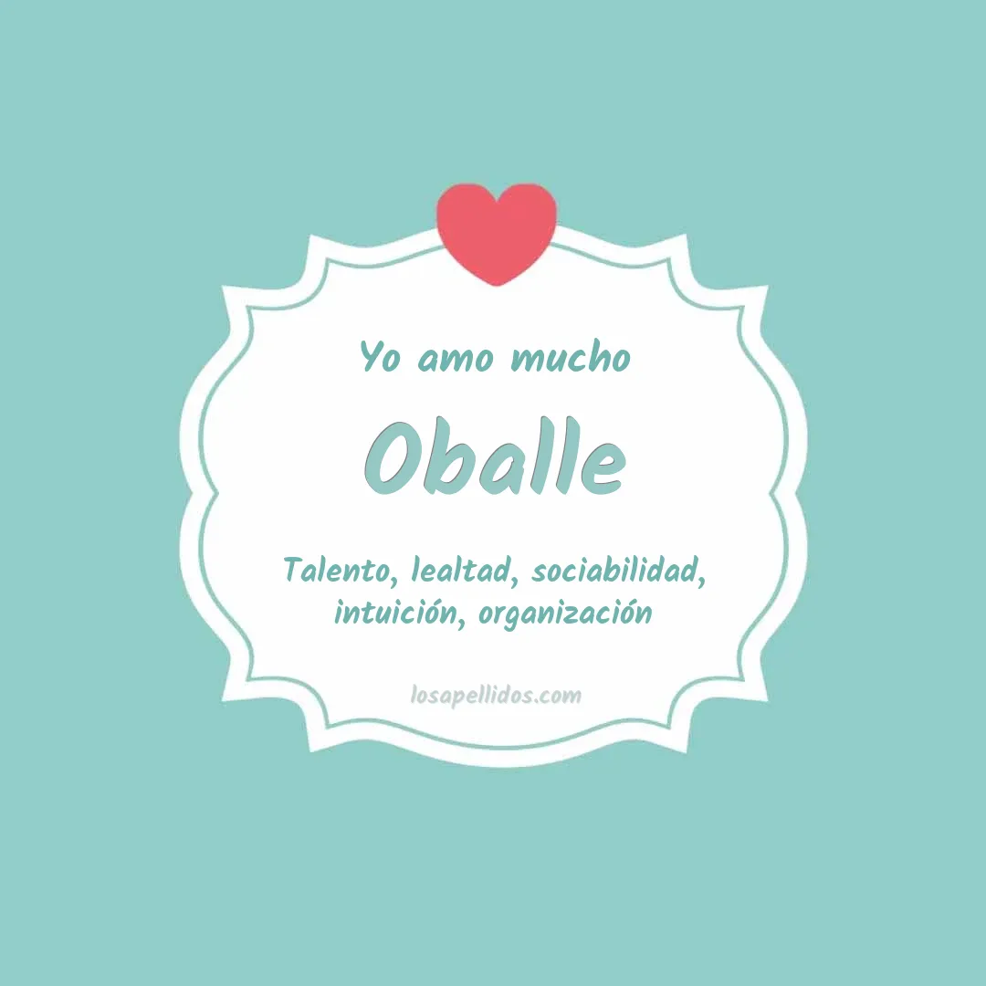 Yo amo mucho Oballe